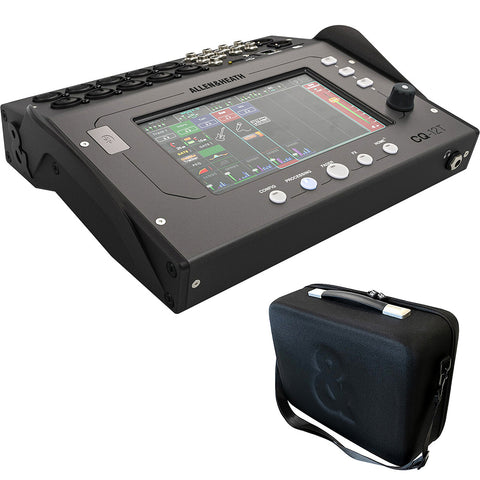 Allen & Heath CQ-12T Compact 12-Channel Digital Mixer with Touchscreen Bundle with Padded Carrying Soft Case for CQ-12T
