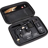 NUX B-6 Saxophone Wireless System with Charging Case, Range of 20 Meters, High-Res 24-bit/44.1kHz Audio, 2.4GHz Wireless Saxophone Microphone Bundle with Goby Labs Sanitizer Spray for Microphones
