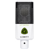 Lewitt LCT-240 Pro Condenser Microphone (White) Bundle with Lewitt Shockmount (White), Magnetic Pop Filter, Polsen Studio Monitor Headphone & XLR Cable