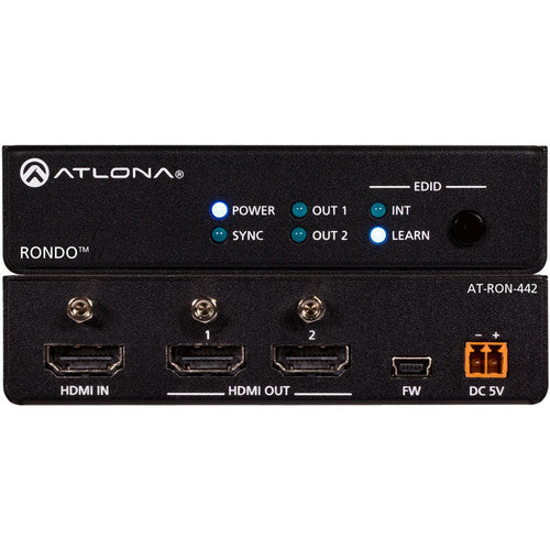 Atlona Rondo 442 4K/HDR 1x2 HDMI Distribution Amplifier