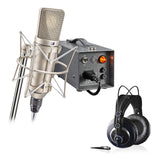 Neumann U 67 Set Large-Diaphragm Tube Condenser Microphone with AKG K240 MKII Pro Stereo Headphones Bundle