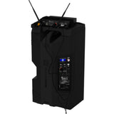 Electro-Voice EVERSE 12 Weatherized Battery-Powered Loudspeaker with Bluetooth Audio and Control Black (Pair) Bundle with Auray Steel Speaker Stands with Case and 2x XLR cable