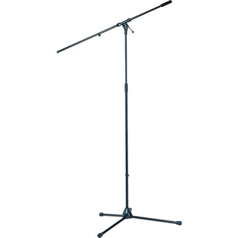 K&M Tripod Microphone Stand with Boom (Black)