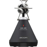 Zoom H3-VR Handy Audio Recorder with Built-In Mic Array, BTA-1 Bluetooth Adapter, 32GB Memory Card, LR6 4-Pack Battery & Studio Headphones Bundle