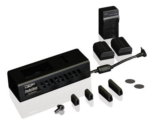 Switronix PocketBase Battery Holder with 2 LP-E6 Battery and Charger Kit
