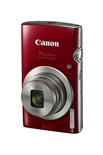 Canon PowerShot ELPH 180 Digital Camera (Red)