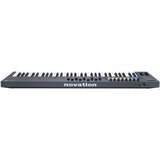 Novation FLkey 61 USB MIDI Keyboard Controller for FL Studio (61-Key) Bundle with Kaces Stretchy Keyboard Dust Cover and Hosa Mid-310 Midi cable 10'