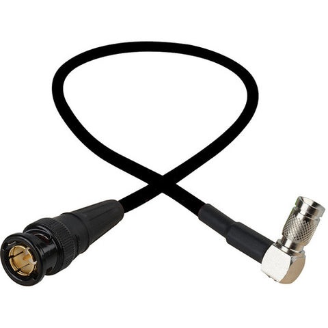 Laird Digital Cinema 3G-SDI Right-Angle DIN 1.0/2.3 to BNC Adapter Cable (Black, 1')