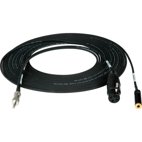 Sescom TRRS to XLR Microphone & 3.5mm Monitoring Jack Cable for Select iPhone/iPod/iPad (10')