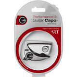 G7th Performance 3 Capo for for 6-String Guitar (Silver) with TunePro TP-32 Mini Clip Tuner Bundle