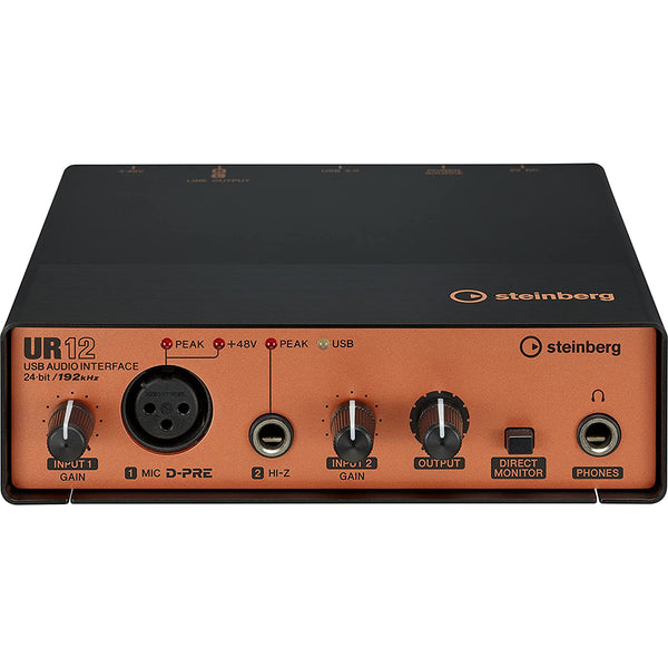 Steinberg UR12B 2-In/2-Out 24-Bit/192 kHz USB Podcast/Streaming Audio Interface