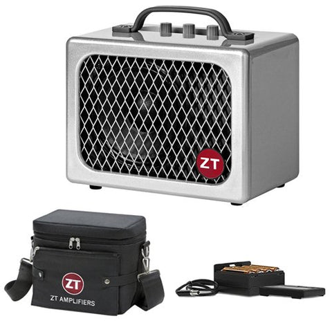 ZT Amplifiers Lunchbox Junior Combo Amplifier for Electric Guitars with ZT Amplifiers Battery Pack and ZT Amplifiers Carry Bag