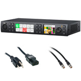 Blackmagic Design ATEM 1 M/E Constellation HD Live Production Switcher (1 RU) Bundle with 6' Standard PC Power Cord and 50' SDI Video Cable - BNC to BNC