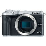 Canon EOS M6 Mirrorless Digital Camera (Body Only, Silver)