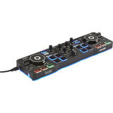 Hercules DJ Party Set with DJControl Starlight Controller, HDP DJ45 Headphones, and LED Wristbands