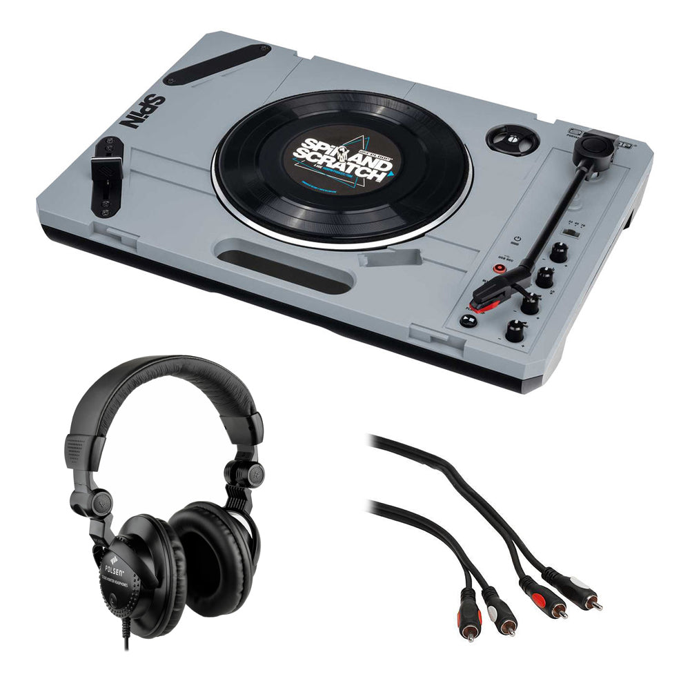 Reloop　Polsen　H　–　Scratch　with　Vinyl　Turntable　with　SPiN　KELLARDS　Portable　System