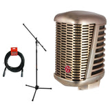 CAD A77 Supercardioid Large Diaphragm Dynamic Microphone with MS-5230F Mic Tripod Stand & XLR Cable Bundle