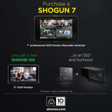 Atomos Shogun 7 HDR Pro/Cinema Monitor-Recorder-Switcher 10th Birthday Special