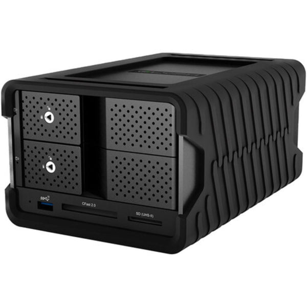 Glyph Technologies 24TB Blackbox PRO RAID 2-Bay RAID Array with Card Reader & USB Hub (2 x 12TB, USB-C 3.2 Gen 2)