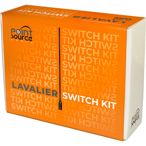 Point Source Audio Series8 CO-8WL Omnidirectional Low-Sensitivity Waterproof Lavalier Microphone Kit with Accessories (Sennheiser EW, Black)
