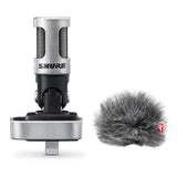 Shure MOTIV MV88 Digital Stereo Condenser Microphone with Shure Windjammer Bundle