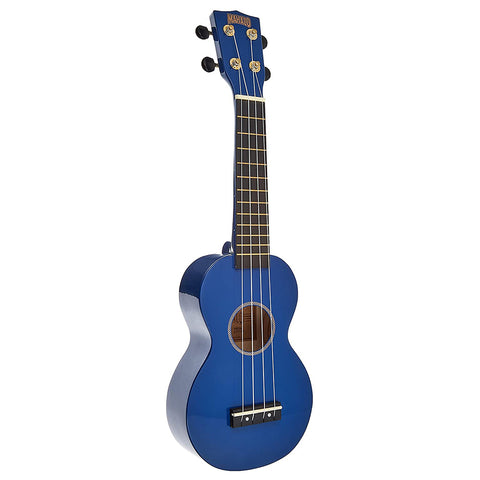 Mahalo Ukuleles Rainbow Series, 4-String Ukulele, Right, Blue (MR1BUK)