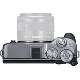 Canon EOS M6 Mark II Mirrorless Digital Camera (Silver, Body Only)