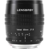 Lensbaby Velvet 85mm f/1.8 Lens for Leica L (Black)