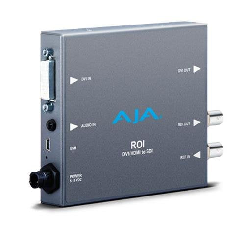 AJA ROI-DVI DVI to 3G-SDI Mini Converter with Region of Interest (ROI) Scaling