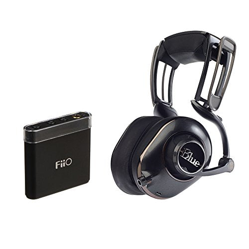 Blue Mix-Fi Powered High-Fidelity Headphones with Built-In Amplifier and FiiO A1 Portable Headphone Amp