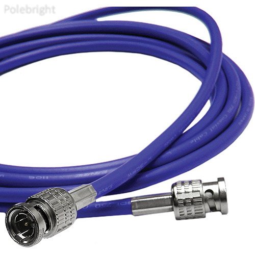 Canare 25' L-3CFW RG59 HD-SDI Coaxial Cable with Male BNCs (Blue)