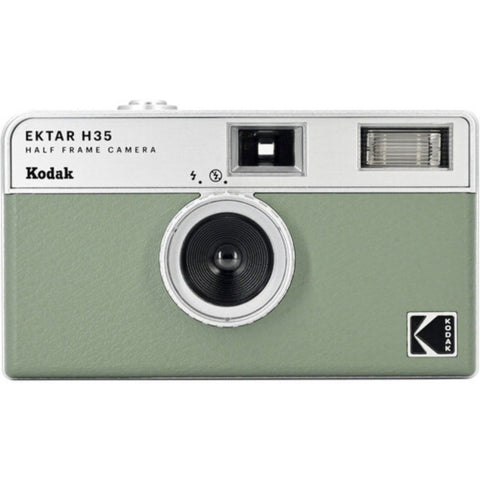 KODAK EKTAR H35 Half Frame Film Camera, 35mm, Reusable, Focus-Free, Lightweight, Easy-to-Use (Sage) (Film & AAA Battery are not Included)