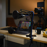 PreSonus M7 Cardioid Condenser Microphone Broadcaster Accessory Pack with 2x Microphone Boom Arm, 2x Pop Filter, 2x Headphones, and 2x XLR Cable