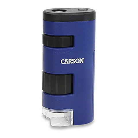 Carson MM-450 PocketMicro 20x-60x Pocket Microscope (Blue)