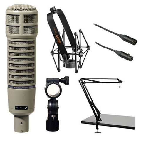Electro-Voice RE20 Microphone Kit with Shockmount, Broadcast Arm and Cable